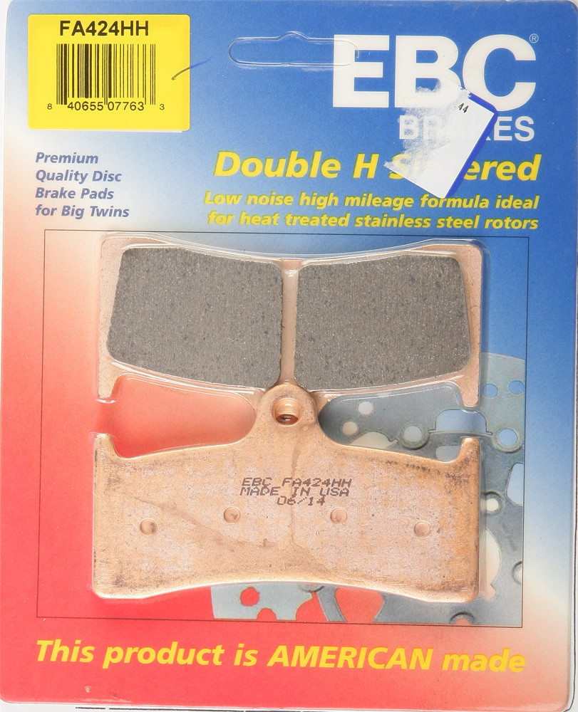 EBC Brakes Double-H Sintered Superbike Brake Pads Front - FA424HH EBC Brakes Double-H Sintered Superbike Brake Pads Front - FA424HH